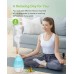 MEGAWISE Cool Mist Humidifiers for Bedroom, BabyRoom, Office and Plants, 0.5 Gal Essential Oil Diffuser with Adjustable Mist Output, 25dB Quiet Ultrasonic Humidifiers, Up to 10H, Easy to Clean