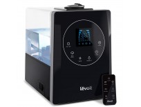 LEVOIT Humidifiers for Large Room Bedroom (6L), Warm and Cool Mist Ultrasonic Air Vaporizer for Home Whole House Babies, Customized Humidity, Remote Control, Whisper-Quiet (Black)