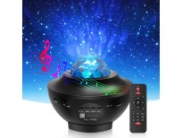 Star Projector & Night Light, Torjim 2 in 1 Ocean Wave Night Light Projector with Remote Control & Auto-Off Timer, Galaxy Projector with LED Nebula Cloud with Bluetooth Speaker for Kids Bedroom