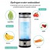 Lonruis Hydrogen Rich Water Cup,PEM Technology Ionizer,Portable USB Rechargeable Ionized Water Generator Anti Aging Antioxidant Glass Bottle- 350ml