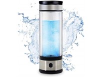 Lonruis Hydrogen Rich Water Cup,PEM Technology Ionizer,Portable USB Rechargeable Ionized Water Generator Anti Aging Antioxidant Glass Bottle- 350ml