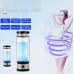 Lonruis Hydrogen Rich Water Cup,PEM Technology Ionizer,Portable USB Rechargeable Ionized Water Generator Anti Aging Antioxidant Glass Bottle- 350ml