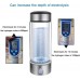 Portable Hydrogen Water Bottle,Glass Hydrogen Water Generator USB Rechargeable 3-mins Water ionizer Bottle with pem Sports Cup