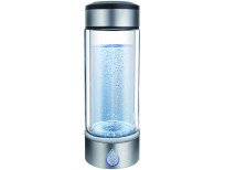 Portable Hydrogen Water Bottle,Glass Hydrogen Water Generator USB Rechargeable 3-mins Water ionizer Bottle with pem Sports Cup