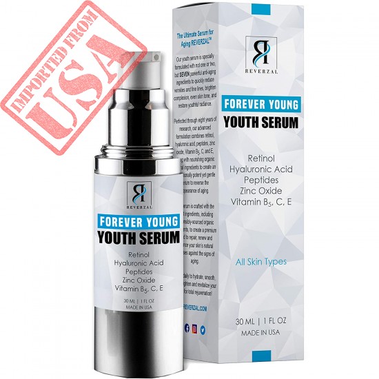 Advanced Anti-Aging Cream Serum, Retinol, Hyaluronic Acid, Peptides, Vitamin C, E, B5, Antioxidants, Organic Ingredients, Quickly Reduces Lines & Wrinkles