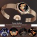 Smart Watch for Women, Full Touch Screen IP68 Waterproof, Fitness Tracker with Heart Rate Blood Pressure Oxygen Monitor Step Calorie Counter Music Control, Smartwatch for iPhone Android Phones (Gold)