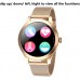 Smart Watch for Women, Full Touch Screen IP68 Waterproof, Fitness Tracker with Heart Rate Blood Pressure Oxygen Monitor Step Calorie Counter Music Control, Smartwatch for iPhone Android Phones (Gold)