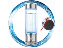 N.P Hydrogen Water Bottle Generator with Dual Chamber,PEM and SPE Technology,Up to 1700PPB,Portable Hydrogen Water Maker,Hydrogen Water Machine,New Technology Glass (a)