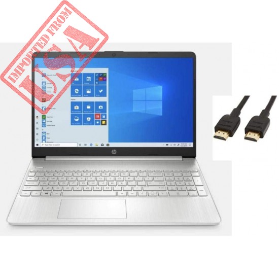 HP 2020 Premium 15.6" FHD Touchscreen Laptop Computer, 4 Core Intel Core i5-1035G1 1.00 GHz, 16GB RAM, 512GB SSD, No DVD, Webcam, Bluetooth, Wi-Fi, HDMI, Win 10, TMLTT HDMI Cable