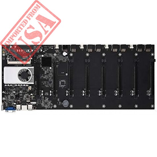 VELIHOME BTC-37 Mining Machine Motherboard CPU Group 8 Video Card Slots DDR3 Memory Integrated VGA Interface Low Power Consume Tools Accessories