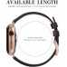 Fullmosa Compatible Apple Watch Band 40mm 38mm 44mm 42mm Leather Compatible iWatch Band/Strap Compatible Apple Watch SE & Series 6 5 4 3 2 1 with TPU Watch Case, 38mm 40mm, Black + Rose Gold Buckle