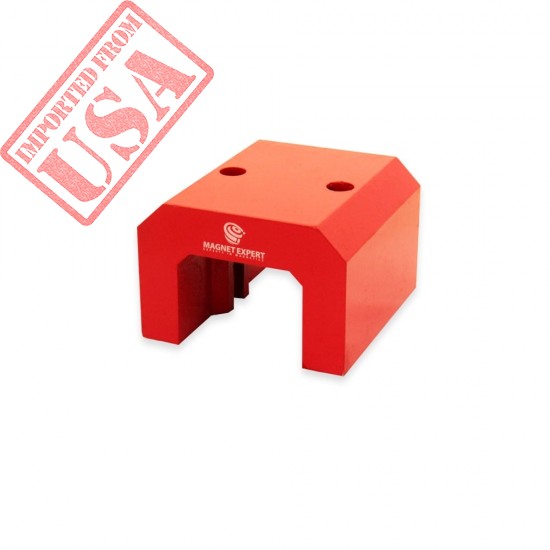 Red Alnico Horseshoe Magnet - 47kg Pull (54 x 83 x 70mm)