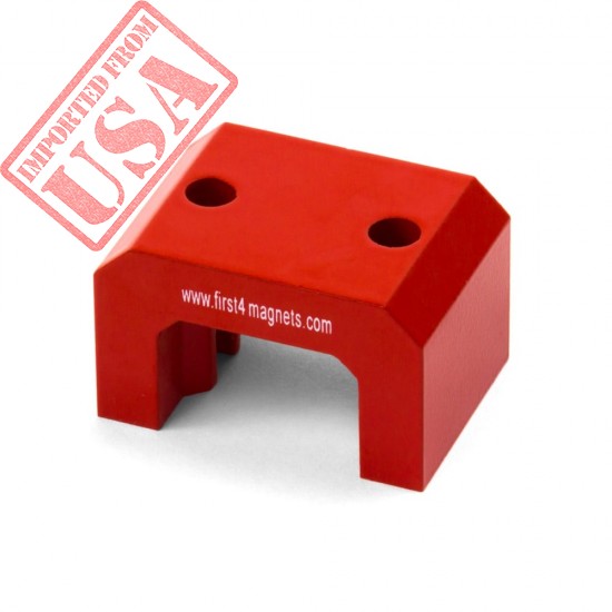 Extra Large Red Alnico Horseshoe Magnet - 23kg Pull